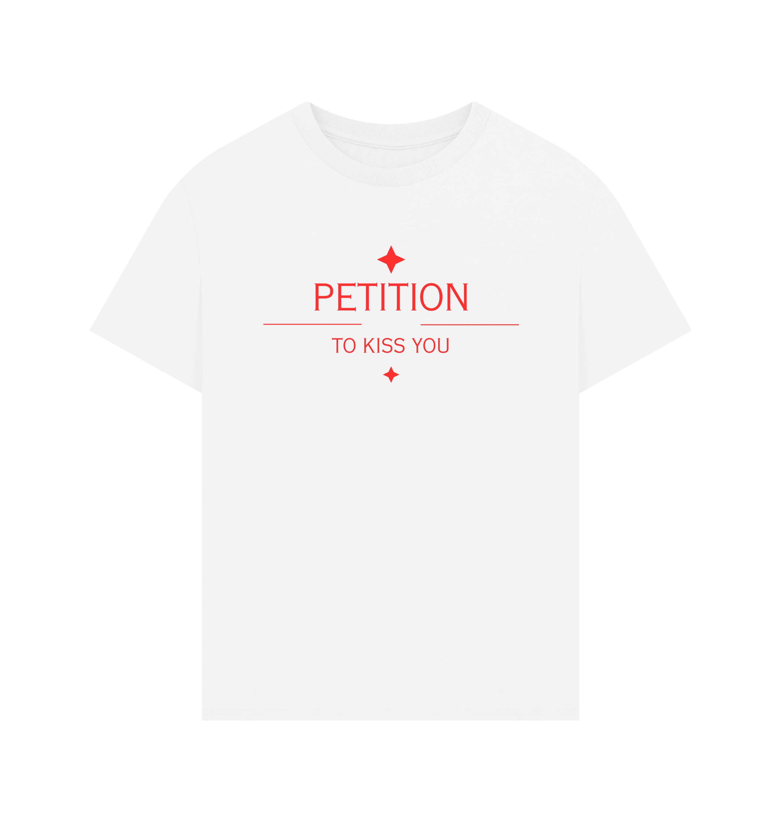 White Printed T-shirt Front