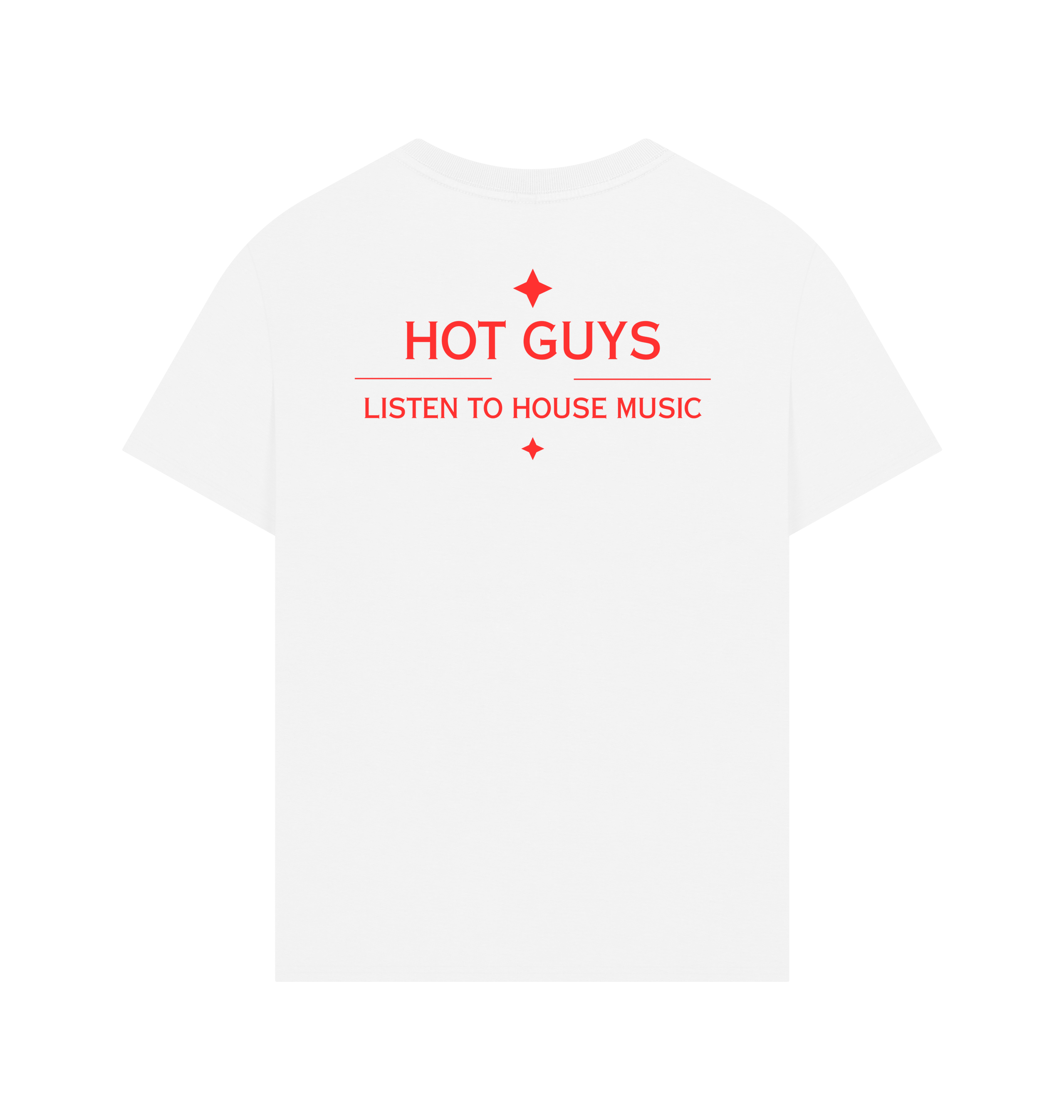 White Printed T-shirt Back