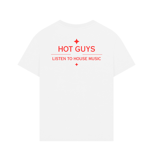 White Printed T-shirt Back