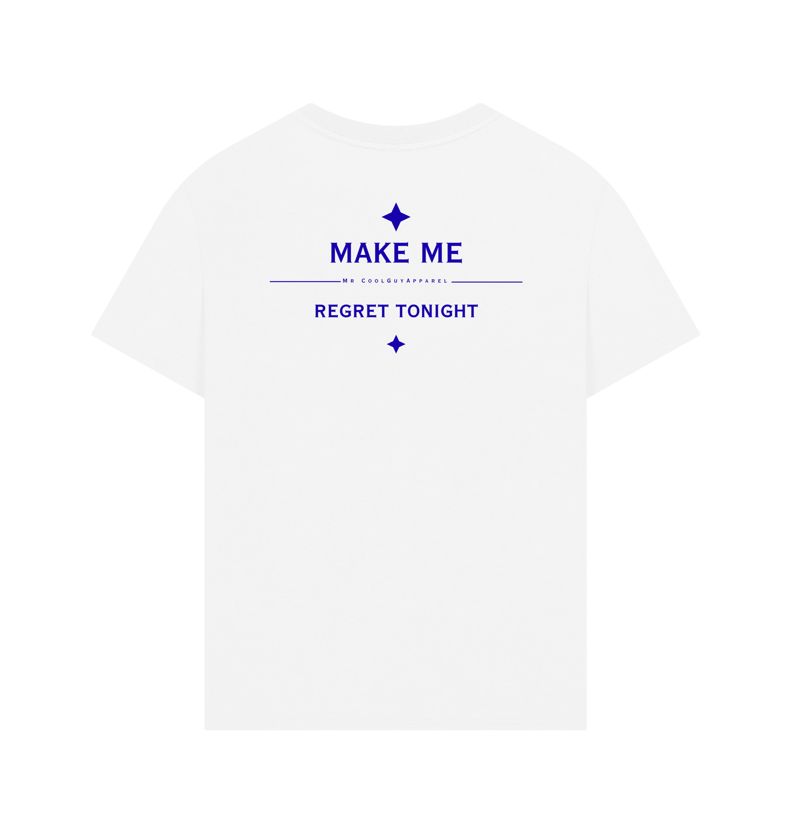 White Printed T-shirt Back