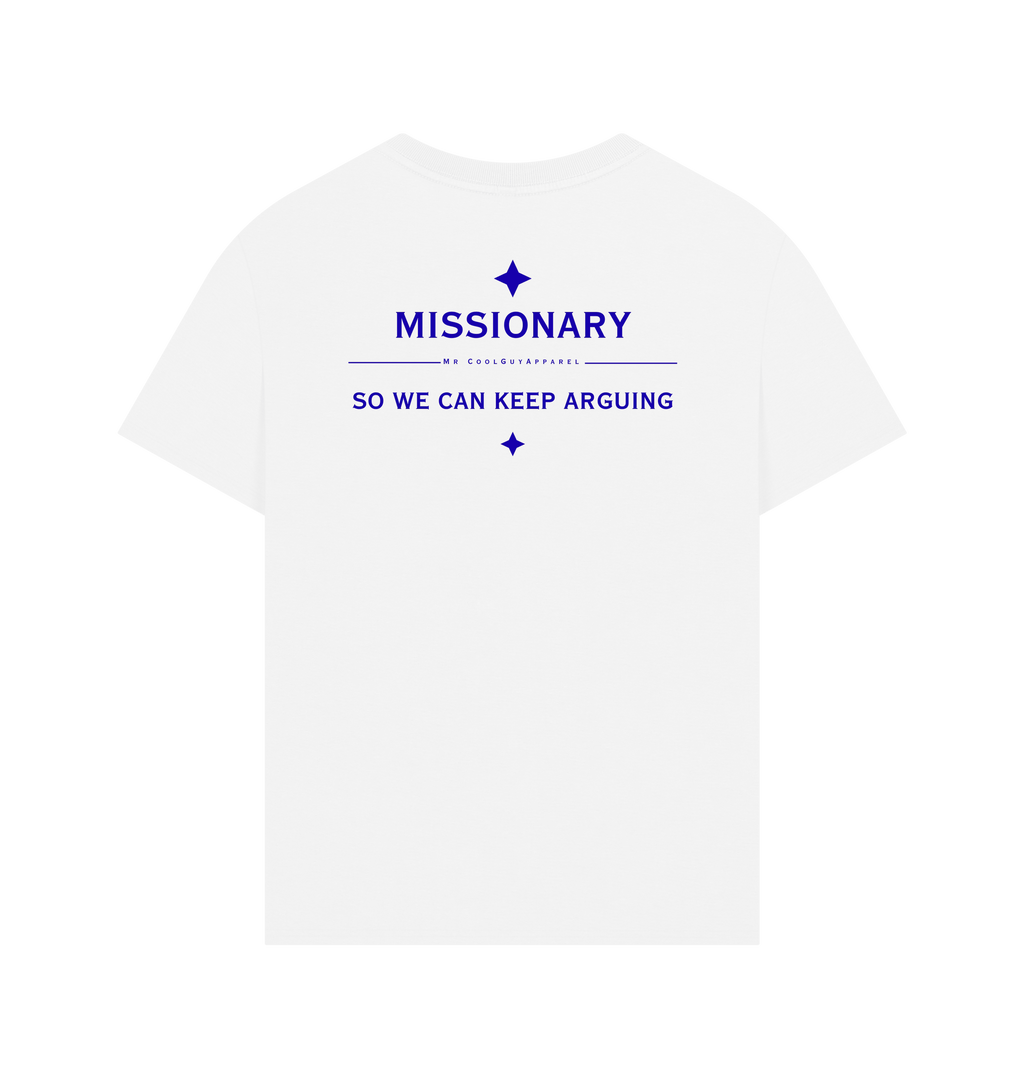 White Printed T-shirt Back
