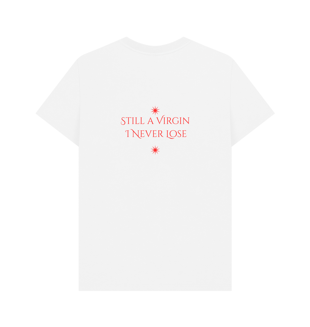 White Printed T-shirt Back